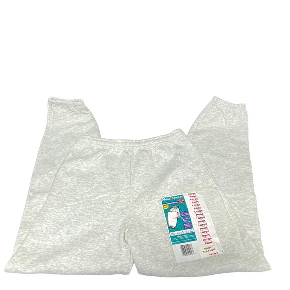 Vintage Munsingerwear Gray Sweatpants Mens Large Jogger Drawstring - Picture 3 of 7